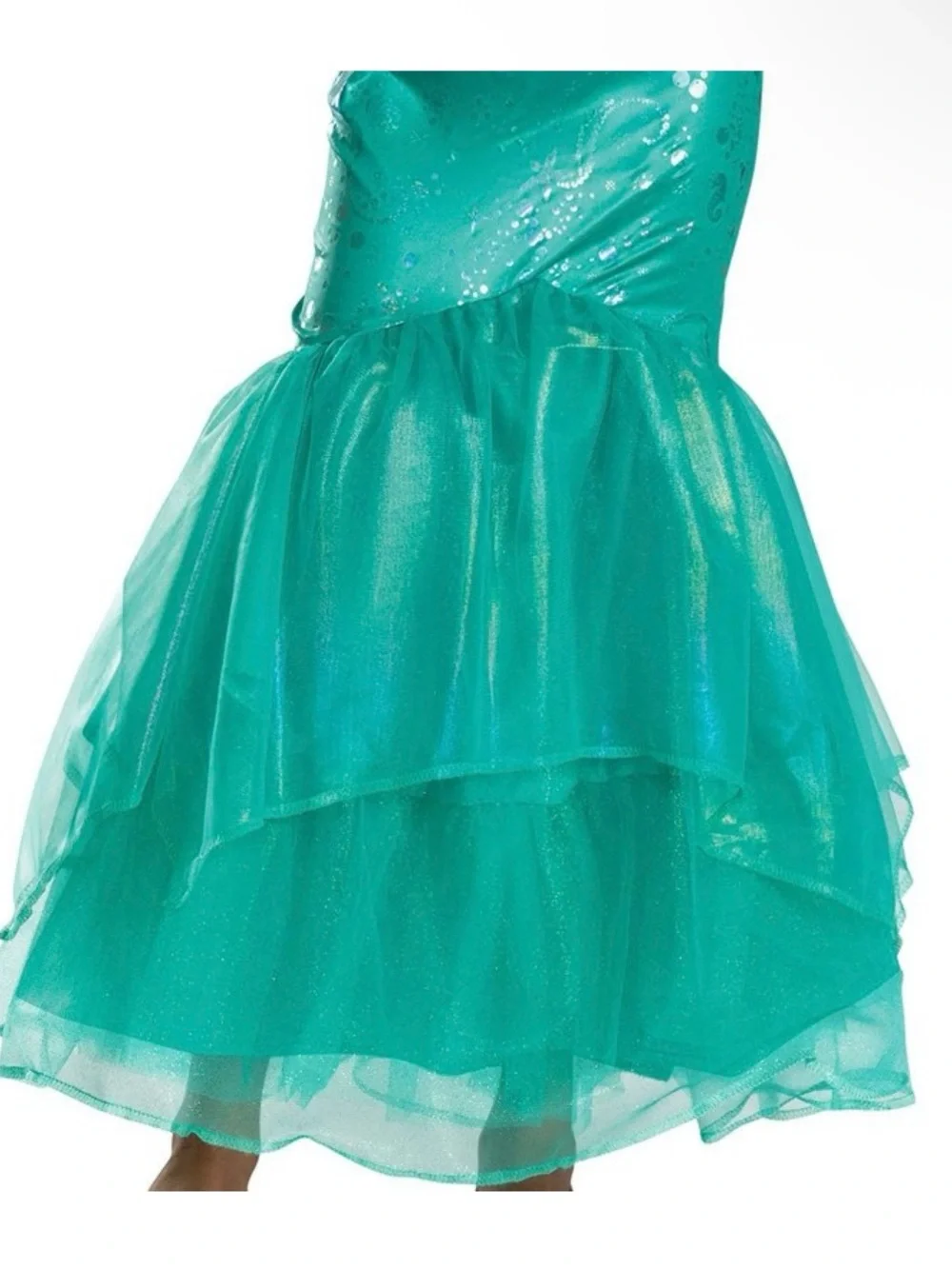 Disney Princess Ariel The Little Mermaid Girls Deluxe Costume Dress Size M - NWT - Picture 5 of 6